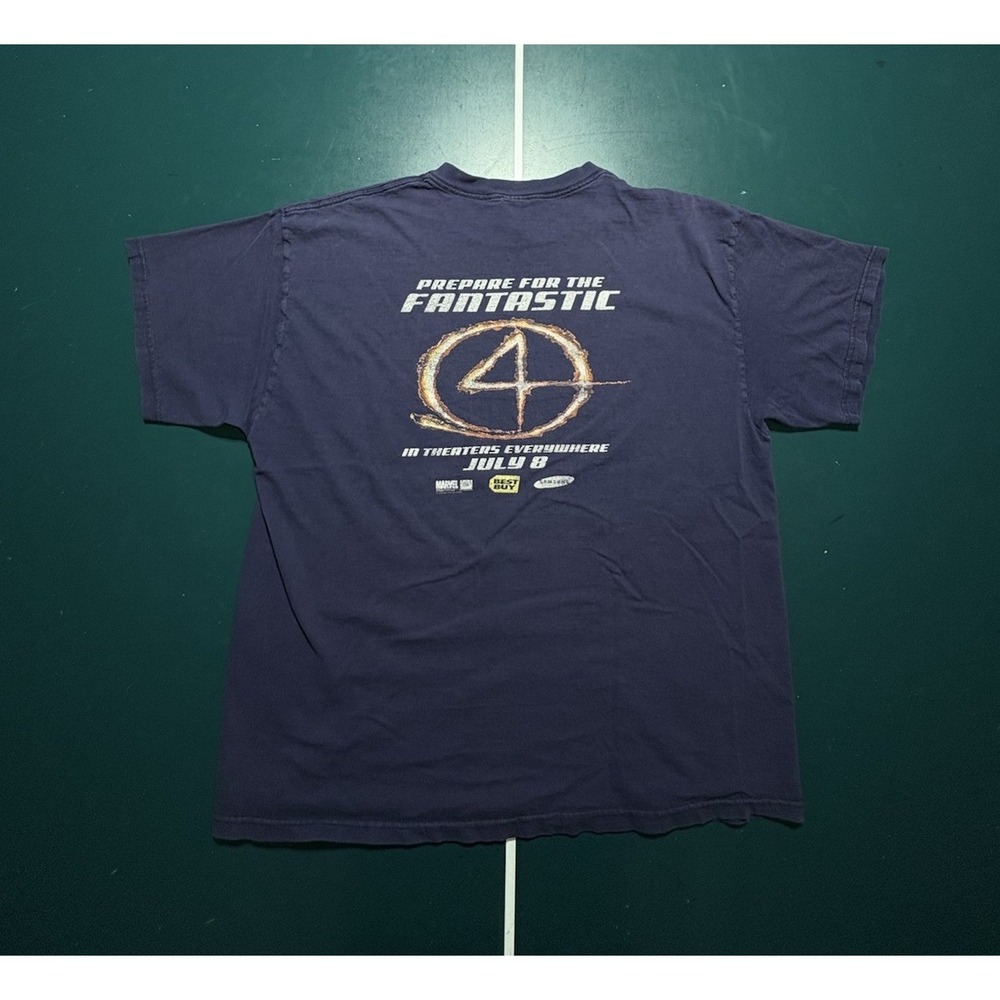 Vintage 2005 Marvel Fantastic Four 4 Movie Promo T-Shirt Men XL Best Buy Samsung